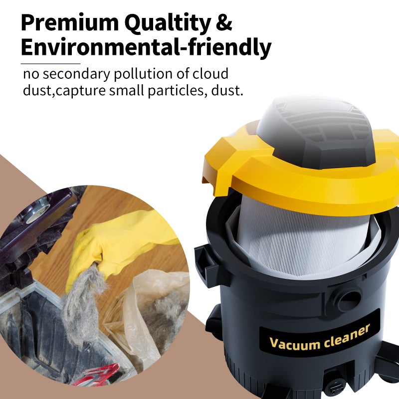 ALYYDBG for Shop Vac Bags 5-8 Gallon, Type E 90661 9066133, Type H 90671 9067133; VF2004, VHBS VDBS High- Efficiency Disposable Vacuum Collection Filter Bags 5 Pack - Image 4